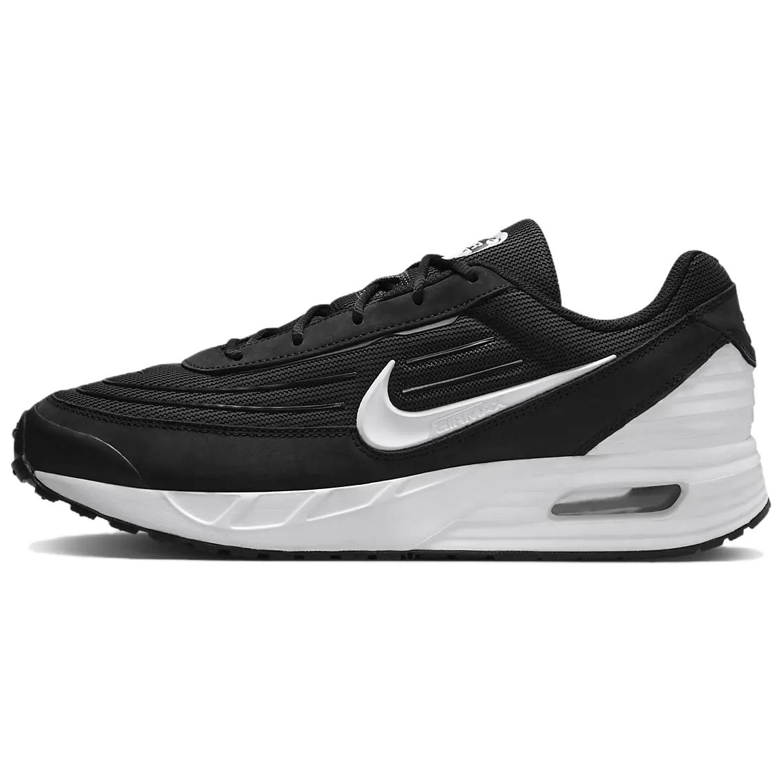 Nike AIR MAX VERSE 织物皮革 舒适 透气 低帮 跑步鞋 男款 黑色