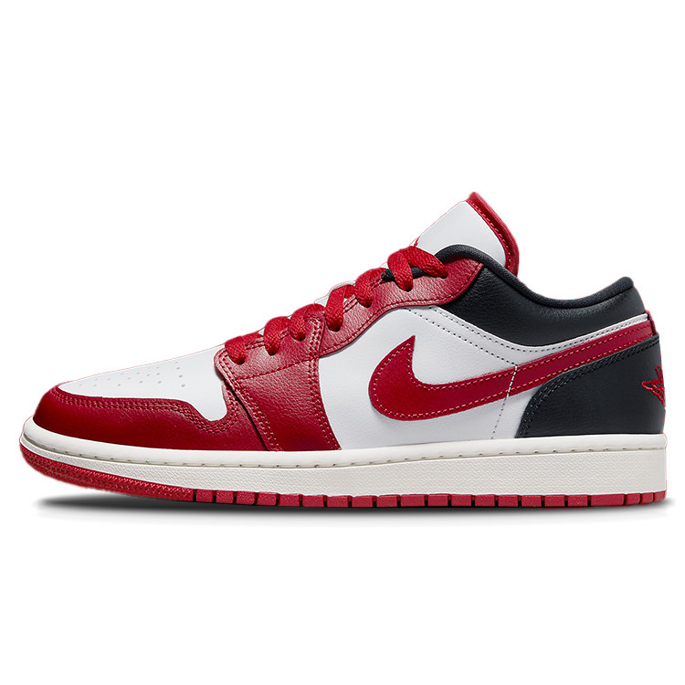 Jordan Air Jordan 1 透气舒适经典复古简约篮球鞋 女款 白红黑