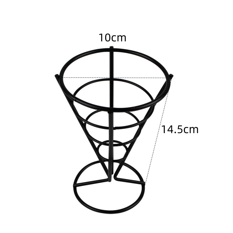 网红铁艺餐具冰淇淋蛋筒薯条可丽饼鸡蛋仔炸鸡甜筒爆米花支架摆台