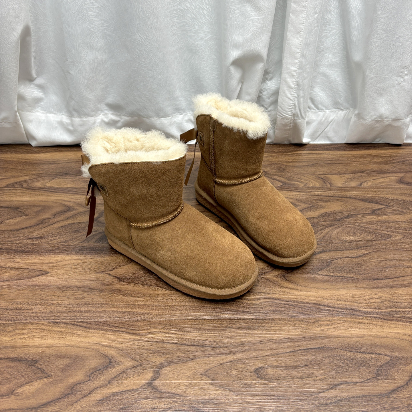 羊皮毛一体雪地靴女防滑抗寒棉鞋