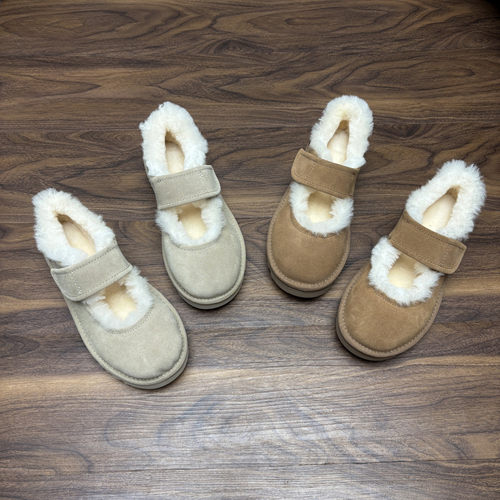 冬季羊皮毛一体保暖玛丽珍雪地靴