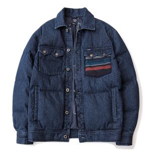 Lee男冬季牛仔羽绒服口袋两色随机发LMT0011673HH00F-A00035