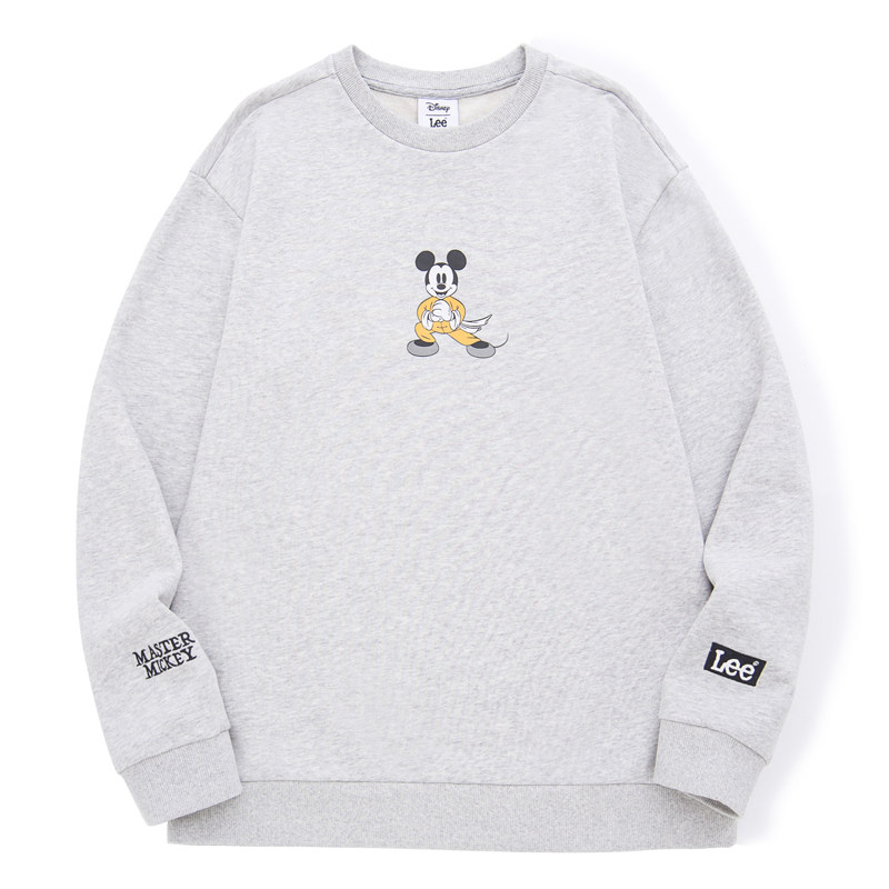 lee男装秋冬联名迪士尼米奇连帽宽松卫衣lmt005080cst00f-a02848
