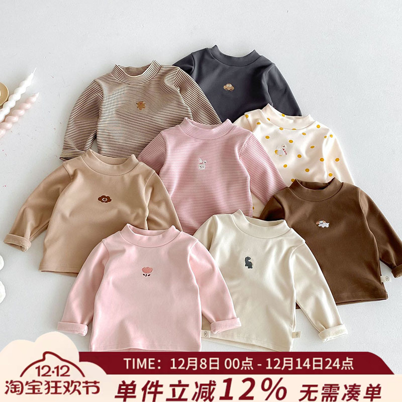 儿童德绒打底衫保暖上衣