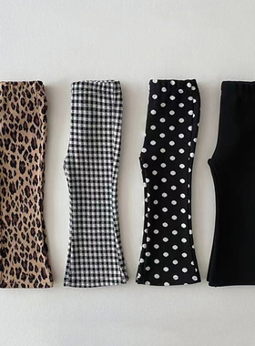 儿童打底裤春秋装0-3岁女宝宝修身洋气喇叭裤休闲外穿女童长裤ins