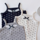 2026夏季 新款 女童蕾丝蝴蝶结吊带可爱波点背心T恤女宝宝洋气上衣