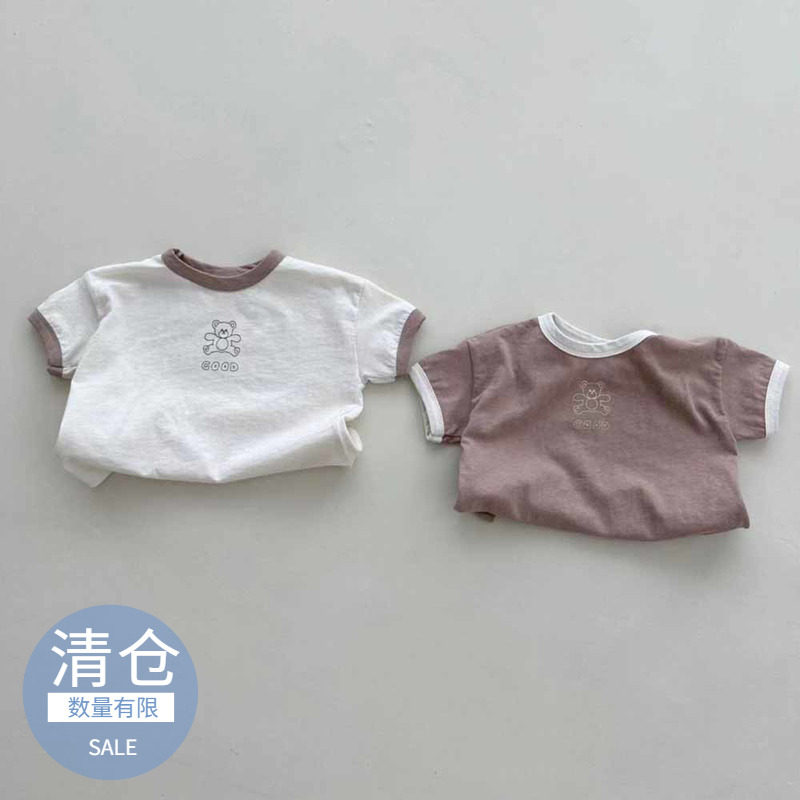 【夏季清仓】韩版婴儿衣服薄款T恤男女宝宝儿童上衣夏季休闲百搭
