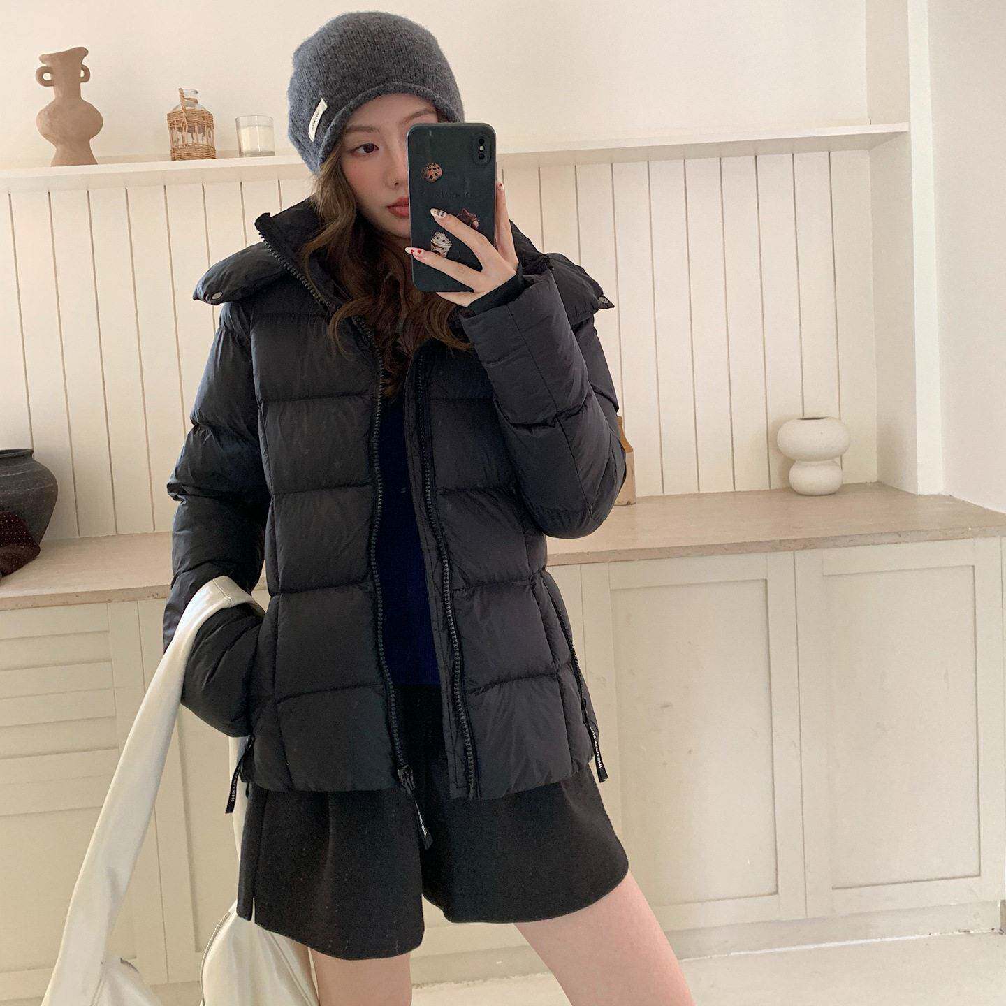 连帽羽绒棉服短款面包服2026年新款韩版棉衣收腰修身棉袄女装外套