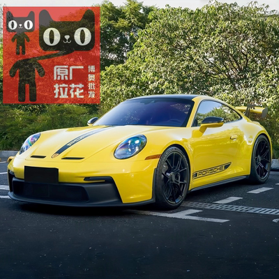 适用于保时捷992车贴拉花911CarreraS卡雷拉改装车身机盖侧裙贴纸