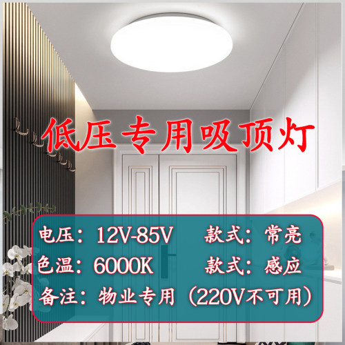 led低压吸顶灯雷达声控感应