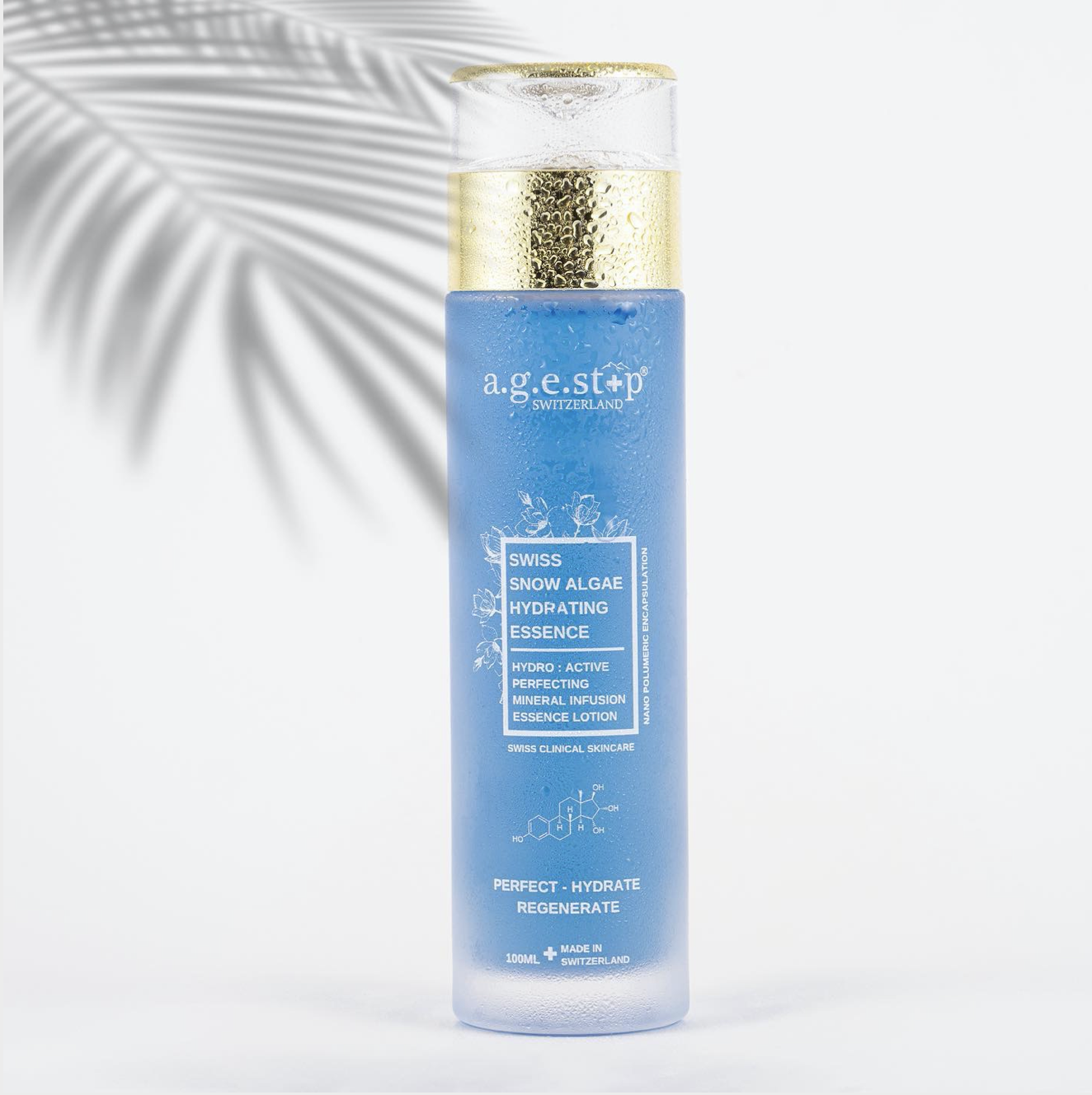 agestop冰川水蓝水精萃水六角水肌底舒缓水油平衡修护红血丝淡化