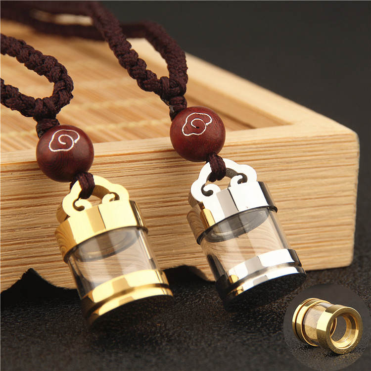 防水透明空心小悟空嘎乌盒吊坠