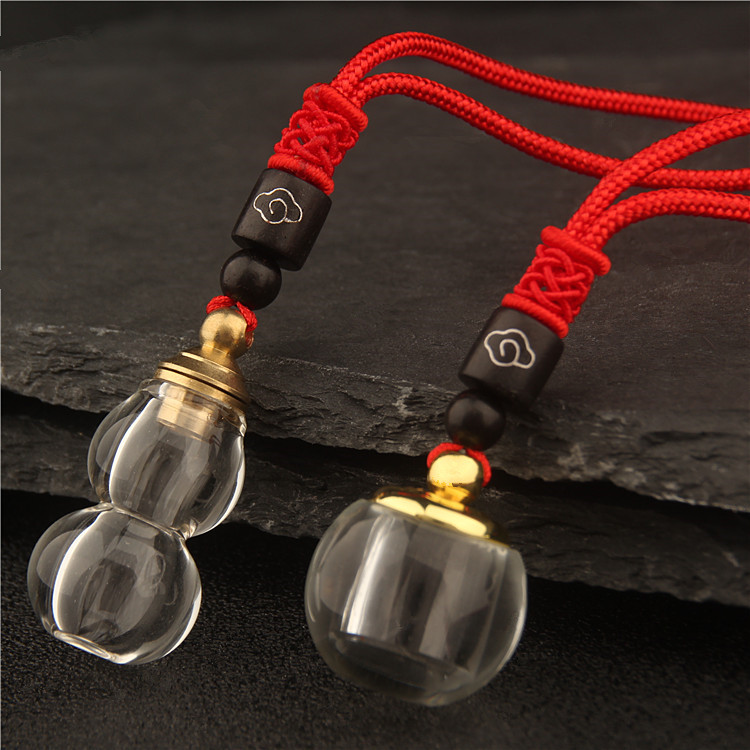 男女水晶防水空心玻璃瓶葫芦吊坠