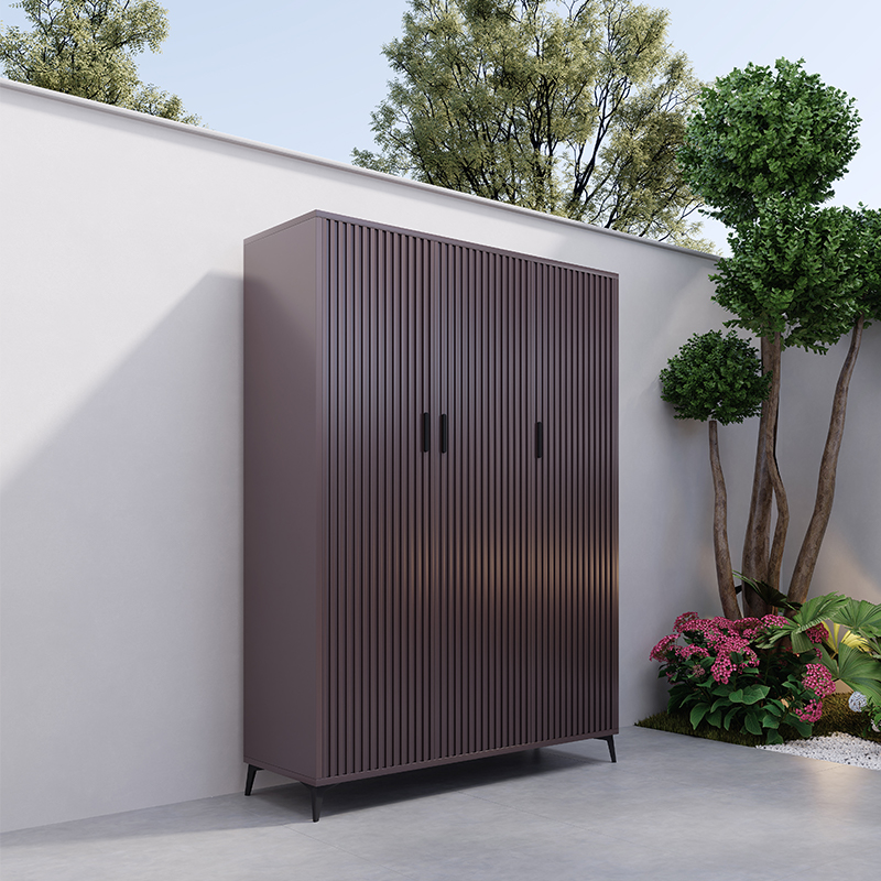 户外高柜储物柜防潮防锈 大容量多层收纳 适用户外庭院花园场景