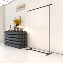 服装店落地式展示架现代简约组合挂衣架陈列架新款网红高档哑光黑