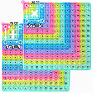 Multiplication Pop数学乘法加法泡泡按压益智科教玩具灭鼠先锋