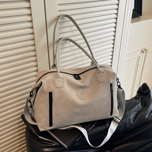 短途旅行包女大容量轻便运动健身包时尚单肩行李包旅游收纳行李袋