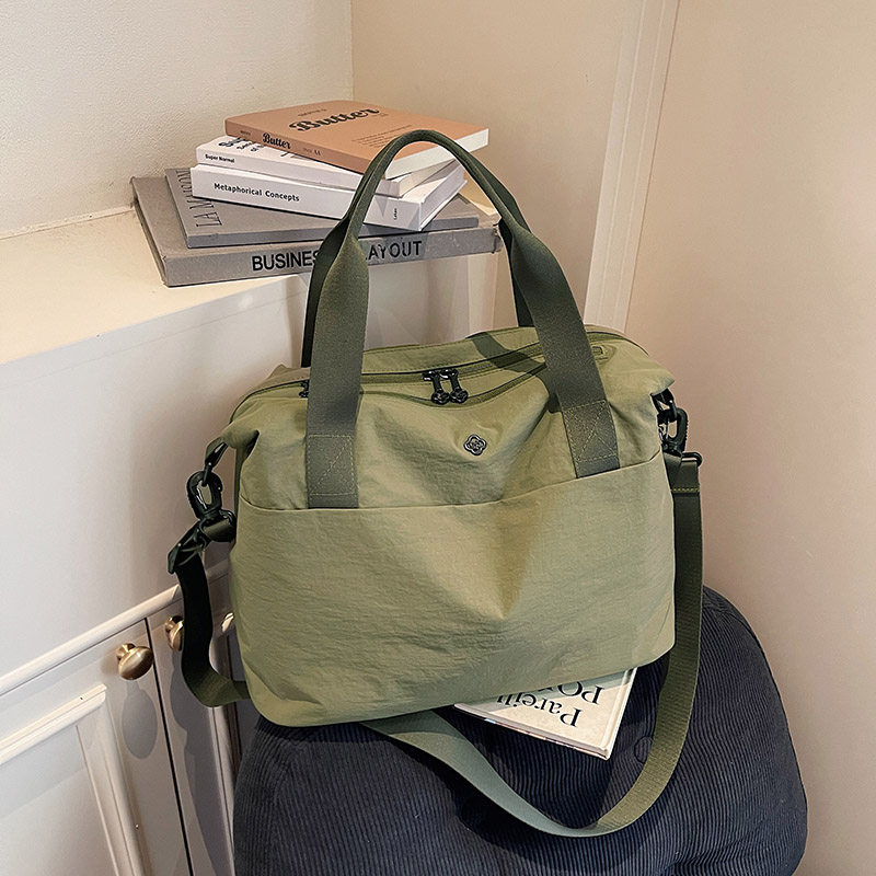 手提旅行包女轻便高颜值便携短途旅游外出斜跨单肩行李运动健身包