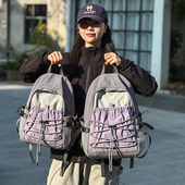 旅行户外双肩包女轻便登山包爬山大容量健身背包徒步运动书包学生