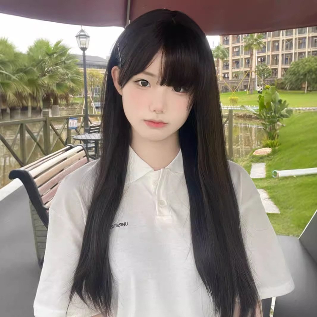 科尼假发女全头套长发棕色长直发lolita自然全头套黑长直甜美全头 - 封面