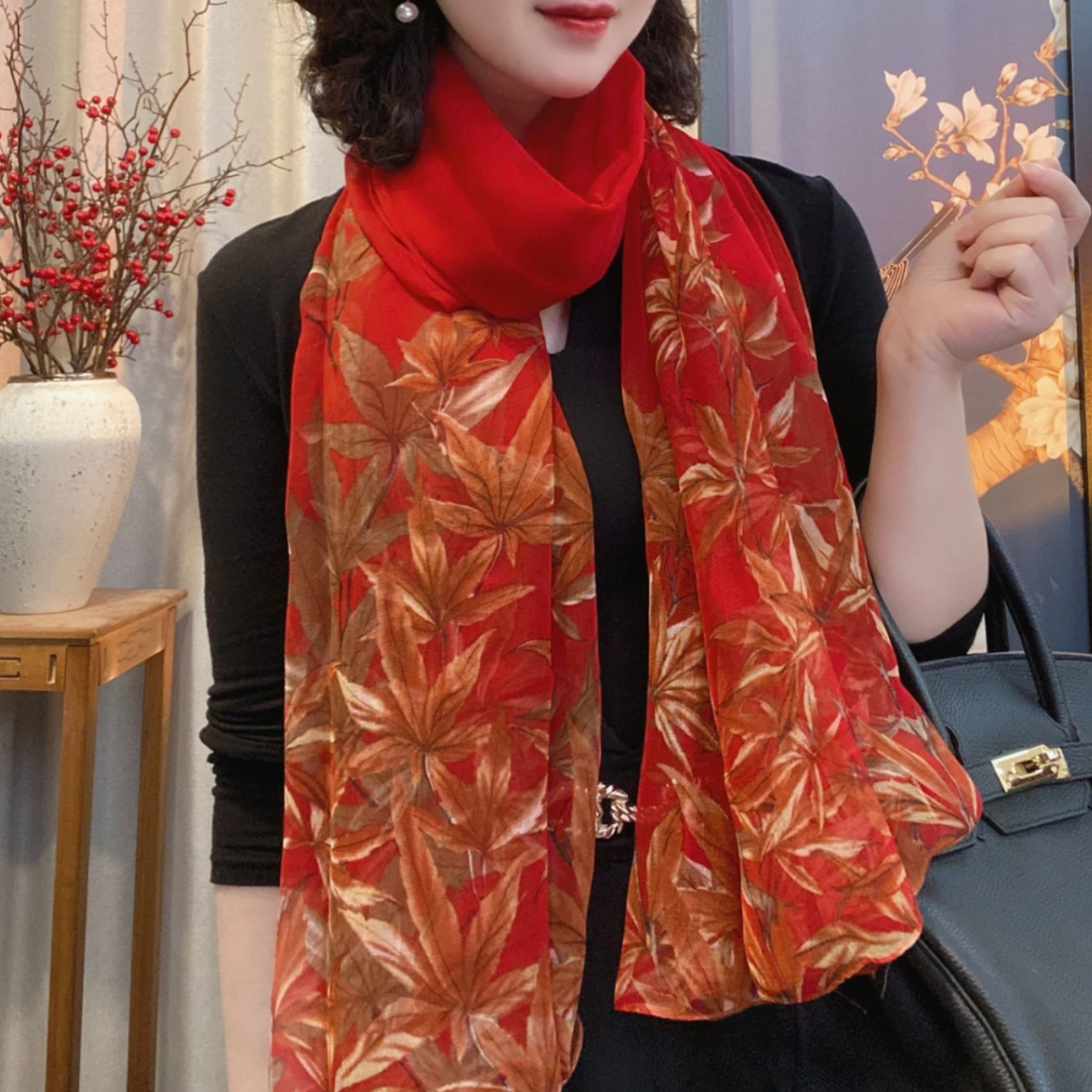 秋冬新款130*180优柔纱丝巾保暖围巾围脖旅游拍照加大沙滩巾纱巾