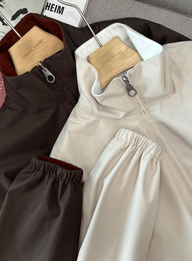 意奢LP意大利客供科技面料全棉内里正反两穿长袖宽松长袖夹克外套