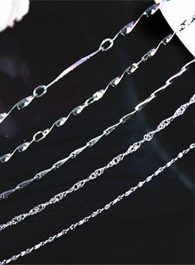 女士s925纯银项链女锁骨链子日韩首饰吊坠简约银饰品短款生日礼物