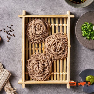 韩国进口海地村荞麦面挂面筋道面条粗粮搭配调味料汁家用清淡主食