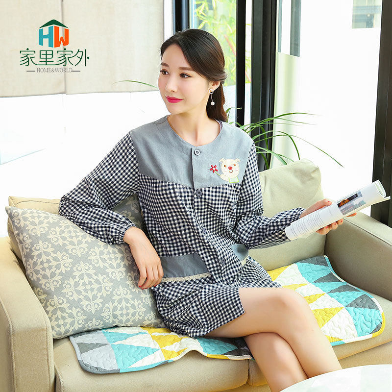 家里家外日式围裙厨房韩版时尚防污长袖可爱成人工作服罩衣纯棉女,家庭/个人清洁工具,围裙,淘宝优惠券,粉丝福利购,淘宝优惠卷