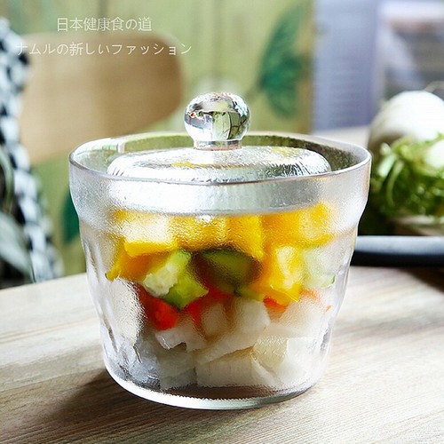 日式风加厚玻璃重石渍物泡菜坛子