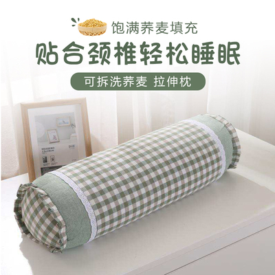 纯荞麦壳填充糖果圆柱形长条抱枕