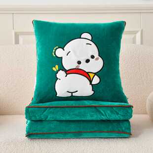 汽车抱枕车用被子两用2026新款卡通车载午睡枕头毯子二合一空调被