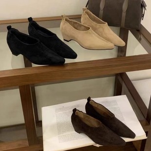 内增高复古气质不累脚方头毛毛加绒单鞋女鞋秋冬款配裙子玛丽珍鞋