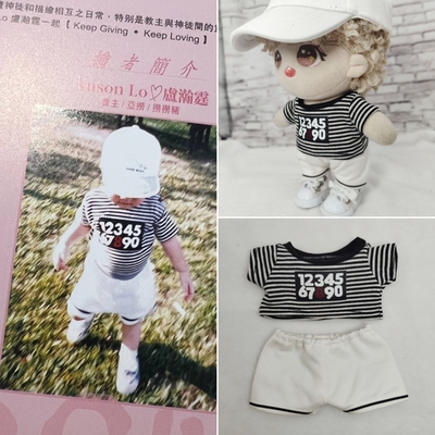 盧瀚霆Ansonlo娃衣短袖T恤儿童