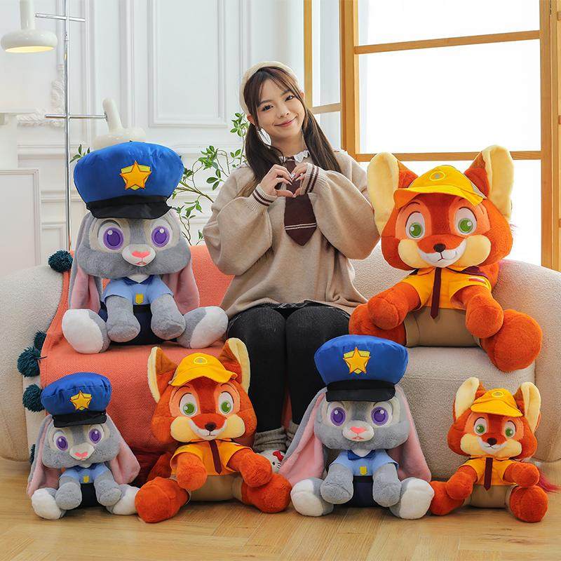 可爱兔子朱迪狐狸尼克玩偶大抱枕