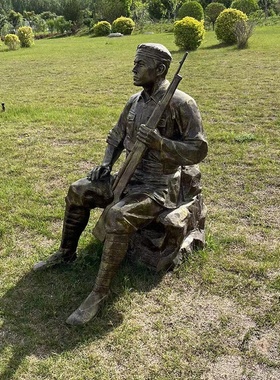 铜雕八路军雕塑红军雕塑