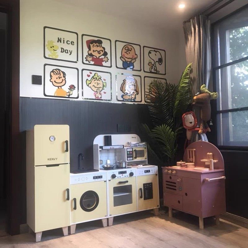 仿真大厨房可出水光电做饭玩具
