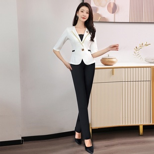 3023新款足浴服装女技师服女空姐装性感气质时尚足疗师工作服2598