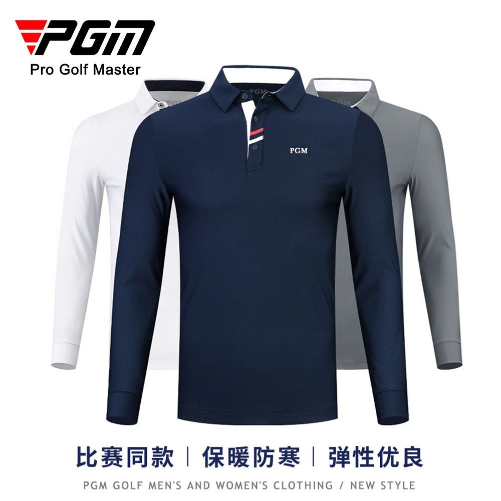 PGM高尔夫球衣服男长袖t恤秋冬季golf保暖上衣服装男装翻领Polo衫,运动服/休闲服装,运动POLO衫,淘宝优惠券,粉丝福利购,淘宝优惠卷