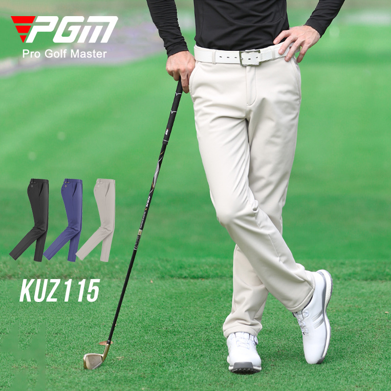 PGM 秋冬季高尔夫服装男士golf球裤防水加绒长裤加厚保暖裤子