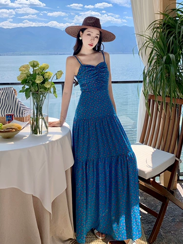 Длинная юбка, корсет, пляжное платье, по фигуре, с открытой спиной