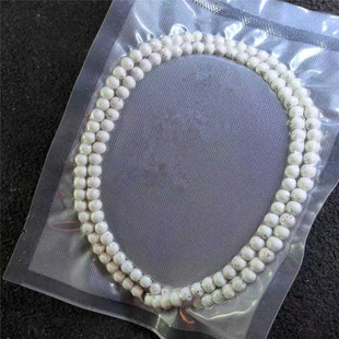 星月菩提手串108颗佛珠项链海南毛感料6圆珠大留白小星点文玩手链