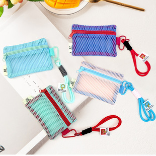 帆布多卡位钥匙零钱包女学生小钱包卡包布儿童挂钩小包女孩钱夹