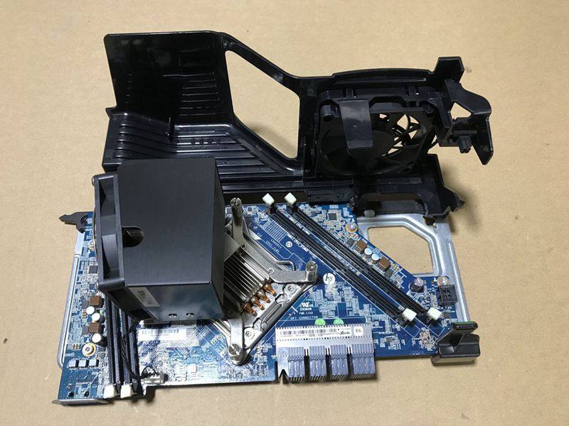 惠普hp z620 第二个cpu扩展板 扩展卡 有风扇 含散热器618265-001