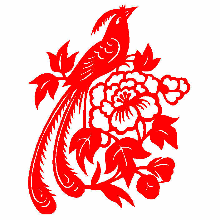 d128鸟动物花鸟剪纸刻纸毛毡无纺布中国风镂空剪纸成品