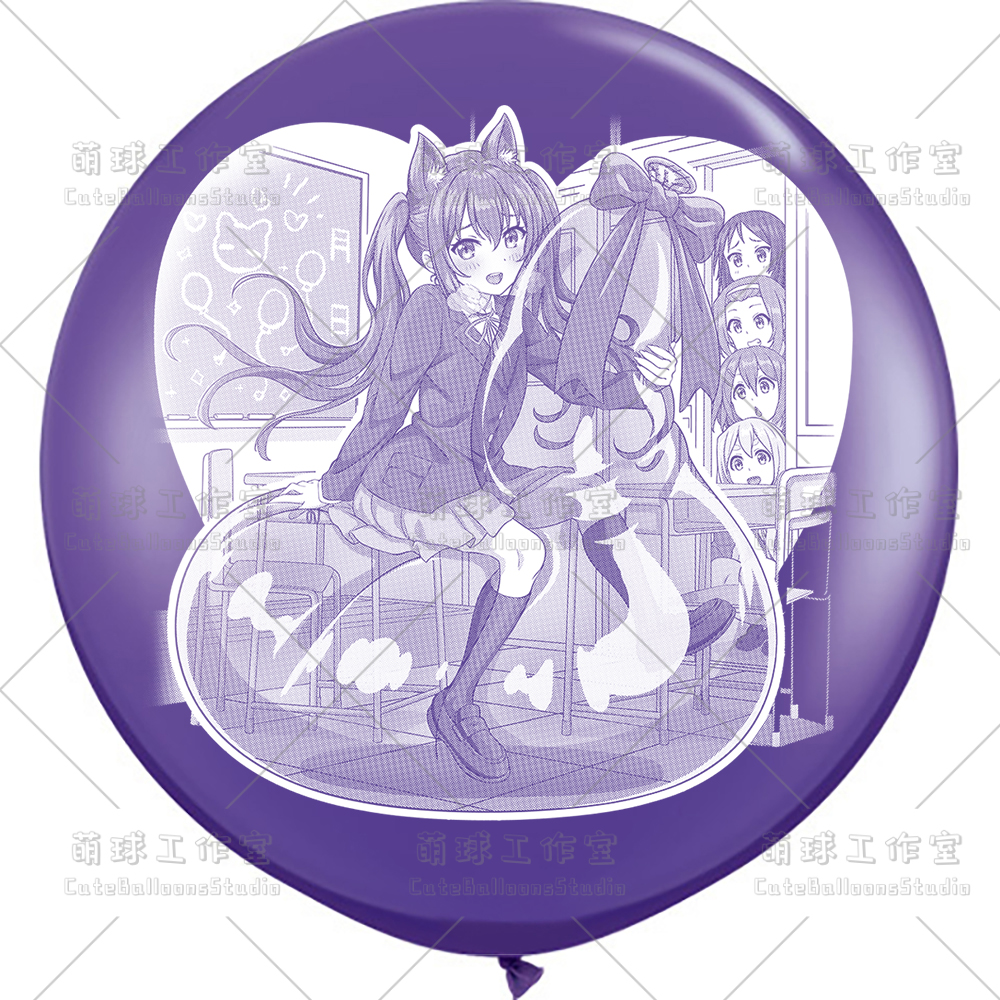 Big ball White ink   Catalpa meow ride balloon   Remake   Nakano Catalpa   K-ON ! Soft girl   LOONER comic printing