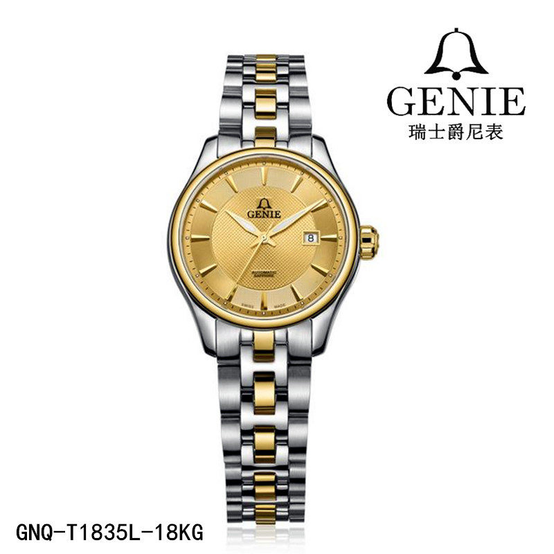 全自动机械表瑞士男表GENIE/爵尼