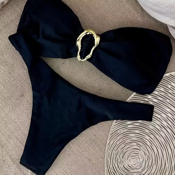 欧美外贸原单出口泳衣女性感