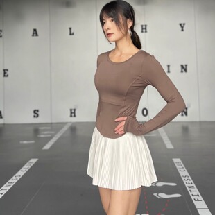 T恤 普拉提训练健身跑步瑜伽长袖 清仓特价 no退换舒服显瘦修身