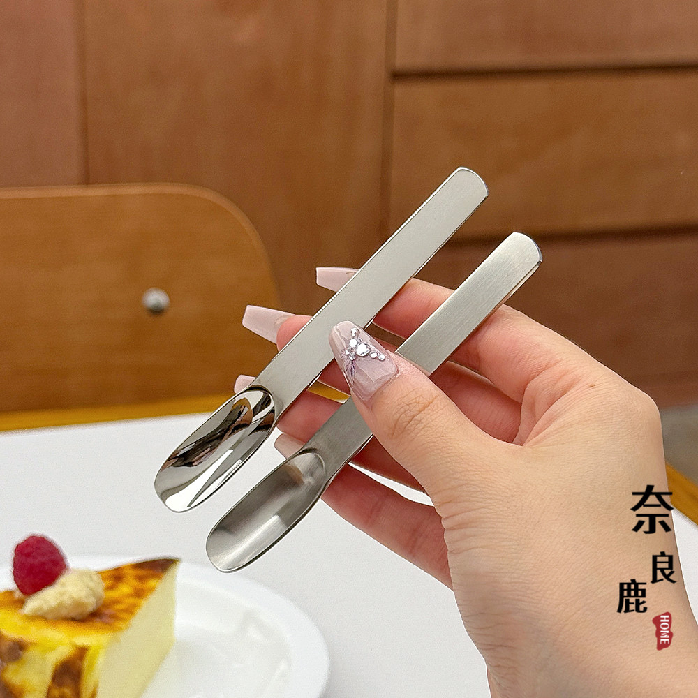 出德 迷你咖啡勺不锈钢小勺子吃甜品冰淇淋蛋糕小挖勺儿童勺